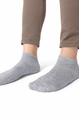 KYNOR ComfortFit Ankle Socks – Grey (Pack of 10)
