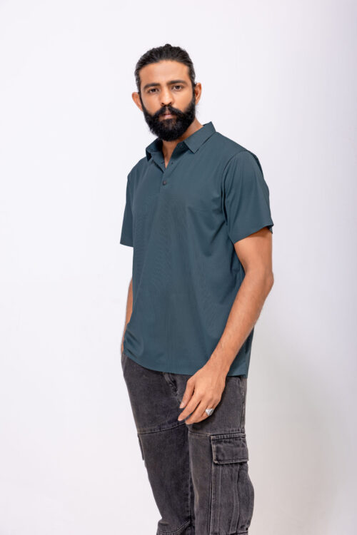 KYNOR AeroFlex Stitchless Polo T-Shirt – Deep Teal