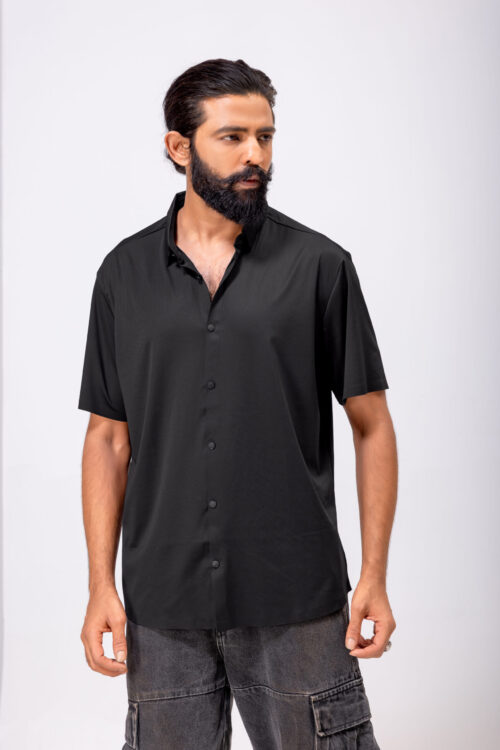 KYNOR AeroFlex Stitchless Button Shirt – Classic Black